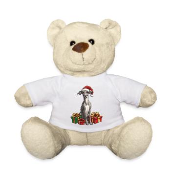 Cadeaux de Noël pour chiens lévriers - Nounours - blanc - Devant
