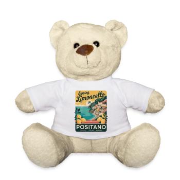 Affiche rétro de Positano Limoncello - Nounours - blanc - Devant