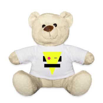 Neon Geometrische Silhouette - Teddy - Weiß - Vorne