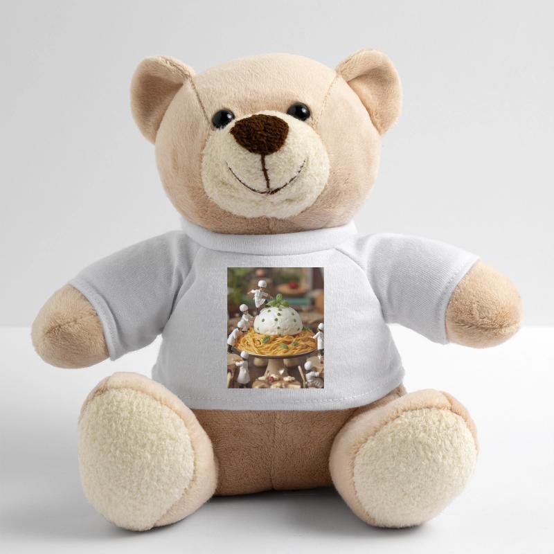 Miniature cooks on pasta table Teddy Bear