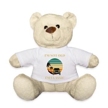 I'm Not Old, I'm Classic - Retro Jeep 4x4 Off-Road - Nounours - blanc - Devant