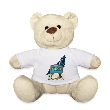 eight o'clock is coming - Teddy Bear - white - Front