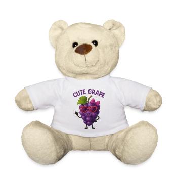 Kuschelige Traube mit Herzbrillen - Teddy - Weiß - Vorne