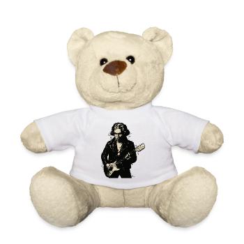 Beethoven as modern rock star - Teddy Bear - white - Front