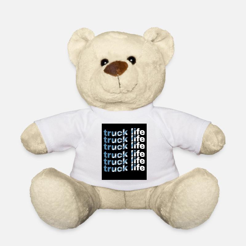 Truck Life Grid Gradient - Teddy Bear - white