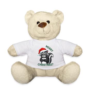 Anti Weihnachten Weihnachtsmuffel Grumpy Stinktier - Nounours - blanc - Devant