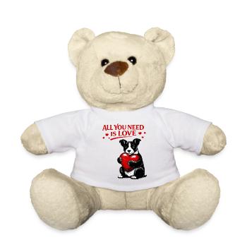 All You Need is Love: Dog with Heart - Teddy Bear - white - Front