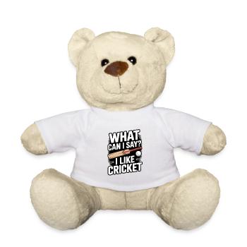 Lustiges Kricket Spruch Vintage Cricket Spiel - Teddy - Weiß - Vorne