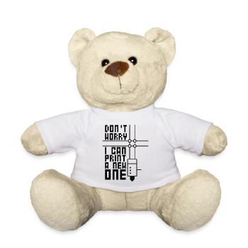 Impression 3D filament 3D d'imprimante 3D - Nounours - blanc - Devant