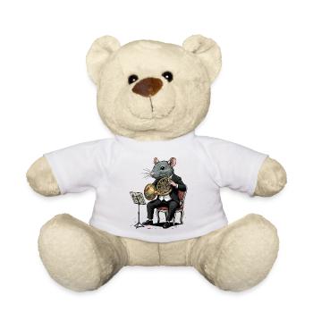 Horn Orchester Konzertratte im Smoking - Teddy - Weiß - Vorne