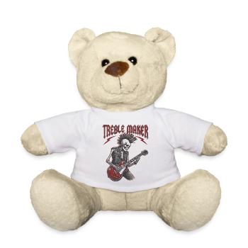 Treble Maker Guitariste Musicien Jun - Nounours - blanc - Devant