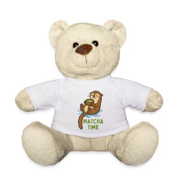 Matcha Otter Zeit - Teddy - Weiß - Vorne