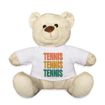 Tennis Trois Lettres en Dégradé de Couleur - Nounours - blanc - Devant