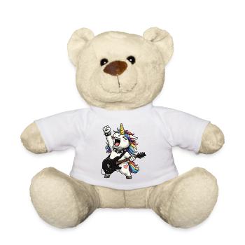 Rainbow Unicorn Rocker - Teddy Bear - white - Front