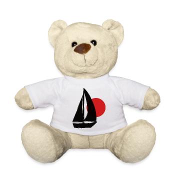 Boot vor Sonnenuntergang - Teddy - Weiß - Vorne