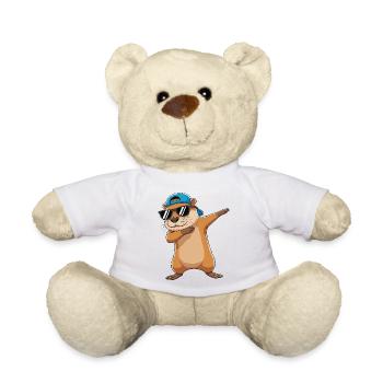 Cool Dabbing Otter Sonnenbrille Cartoon-Kunst - Teddy - Weiß - Vorne