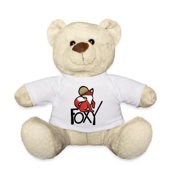 Crimson Fox mit Goldenem Halo - Teddy - Weiß - Vorne