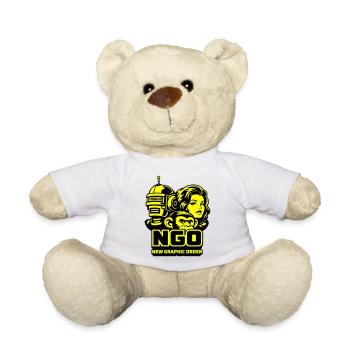 NGO Neon Pop Retro Portraits - Teddy - Weiß - Vorne