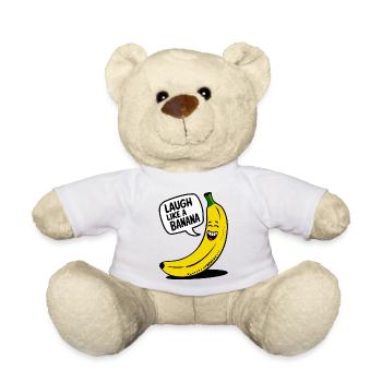 Laugh like a banana - Teddy - Weiß - Vorne