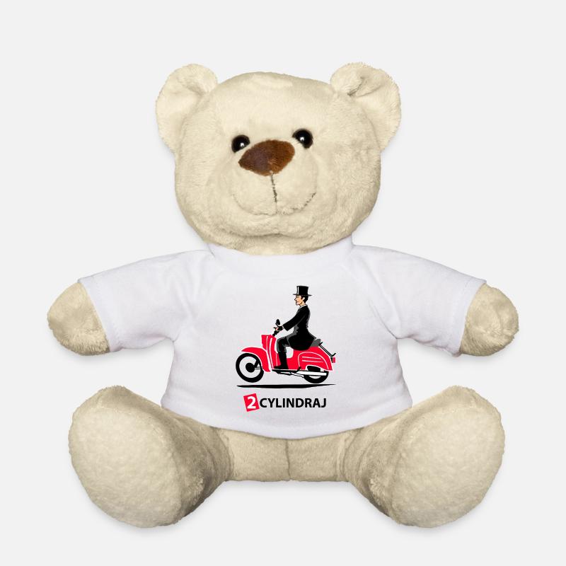 2 CYLINDRAJ - colourful - - Teddy - Weiß