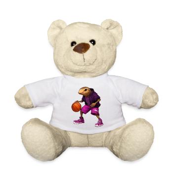 Basketball Moles - Teddy Bear - white - Front