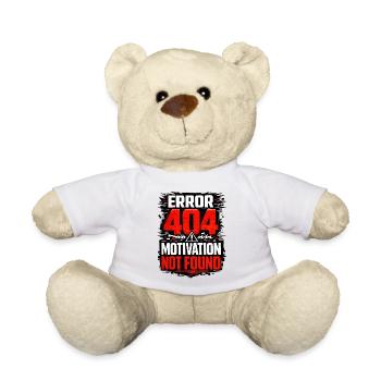 404 Motivation non trouvée Graphique - Nounours - blanc - Devant