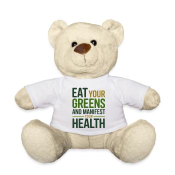 Naturopat Eat Your Greens Manifest Health Pro - Teddy - Weiß - Vorne