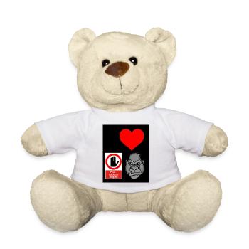 Heart Hand Gorilla Privater Zugang - Teddy - Weiß - Vorne