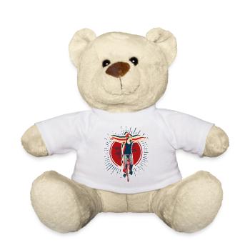Unicycle | Unicycling Freestyle - Teddy Bear - white - Front