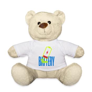 Leuchtende Social Battery - Teddy - Weiß - Vorne