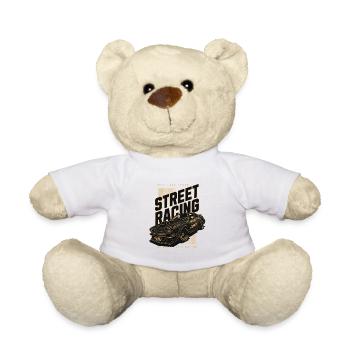 Straßenrennwagen-Print - Teddy - Weiß - Vorne