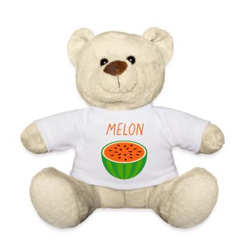 Melon Pastèque Fruits frais d'été - Nounours - blanc - Devant