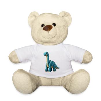 Pixel Brontosaurus - Teddy - Weiß - Vorne