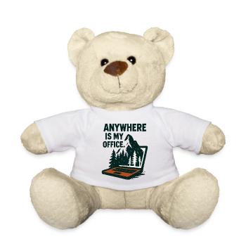 Office Nature Telecommuting Mountain - Teddy Bear - white - Front