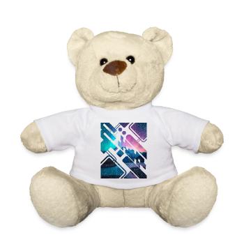 Aurora Montagnarde Géométrique - Nounours - blanc - Devant