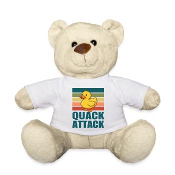 Canard Attaque Coin-Coin. - Nounours - blanc - Devant