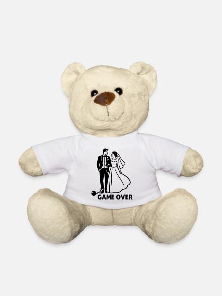 Enterrement de vie de garçon de mariage - Nounours - blanc