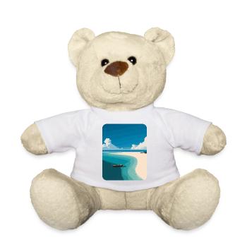 Strand Meer Palmen - Teddy - Weiß - Vorne