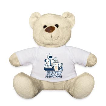Leider passten Sie nicht zum Algorithmus - Teddy - Weiß - Vorne