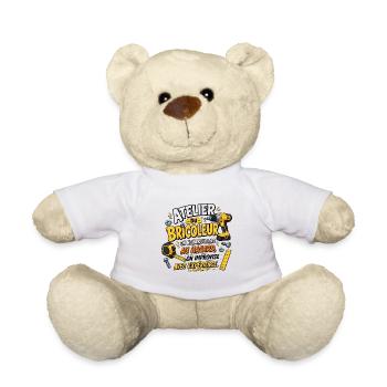 Bricoleur au Hasard avec Expérience - Nounours - blanc - Devant