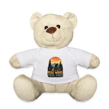 Ride More Trail Vibes - Teddy Bear - white - Front