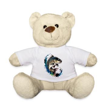 Carp fishing - Teddy Bear - white - Front