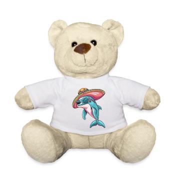 Delfin Lustig Sombrero - Teddy - Weiß - Vorne