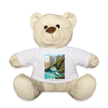 Rocky Arch and Urban Coast - Teddy Bear - white - Front