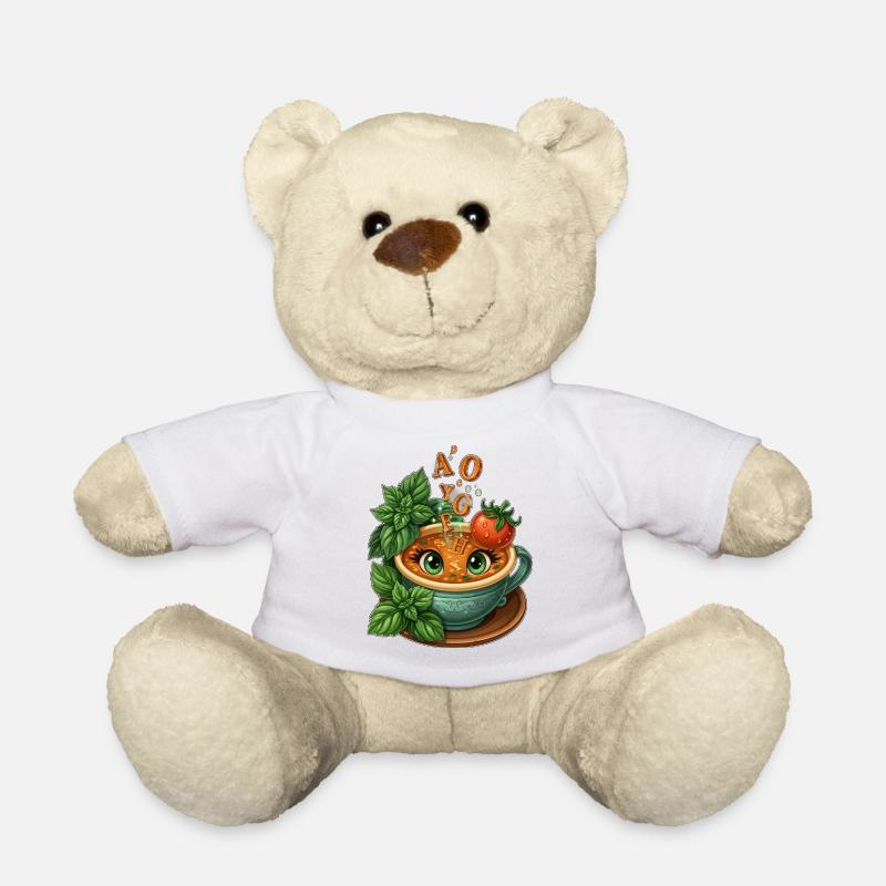 Alphabet-Teetasse mit Kräutern - Teddy - Weiß
