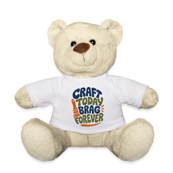 Craft Today Brag Forever - Teddy Bear - white - Front