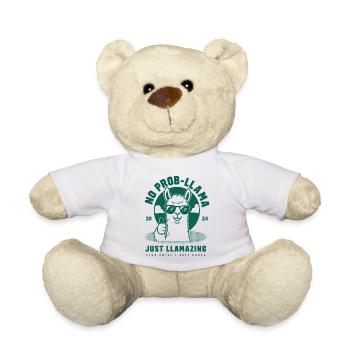 No Prob-Llama Just Llamazing - Teddy Bear - white - Front