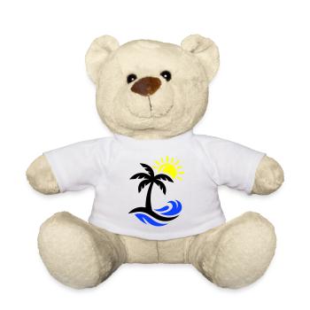 Océan Palm Tree Beach - Nounours - blanc - Devant