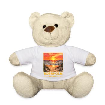 Ostsee Sonenuntergang Bornholm - Teddy - Weiß - Vorne