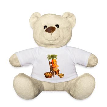 Carrot peels potatoes - Teddy Bear - white - Front